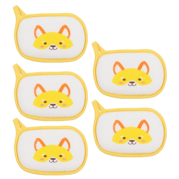Esponja de baño para bebé, cepillo de baño para bebé de 5 piezas, cepillo para ducha de bebé, cepillo de baño para bebé, durabilidad probada en el tiempo