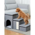 thumbnail image 3 of golytefs 3 Levels Step Pet Climbing Ladder Multifunctional Cat Bed Stairway Storage Box, 3 of 9