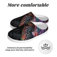 thumbnail image 6 of Lsque Colorful Plant Turtle A Pattern Womens Comfort Cotton on Scuff With Memory Foam and Anti-skid Sole Slipper-35/36, 6 of 7