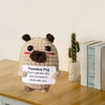 thumbnail image 6 of Toy Cute Knitted Dog Toy Active Crochet Lapdog Mini Animal Handheld Support Doll Emotional Encouragement Decoration Luck, 6 of 7
