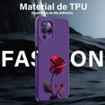 thumbnail image 3 of Threehao Funda para Samsung Galaxy A22 4G Case Uso Rudo, Ultra Delgado Flexible Silicona Púrpura Car, 3 of 6