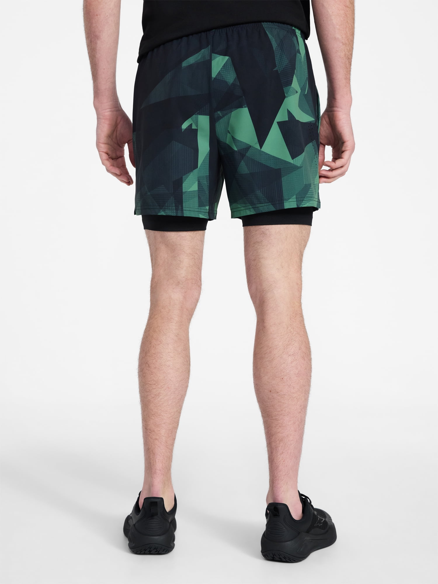 Athletic Works Men's and Big Men's 2 in 1 Gym Shorts with Liner, 6" & 8" Inseams, Sizes S-3XL