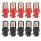 thumbnail image 1 of 10 Uds. Conectores de abrazaderas de Terminal de Cable de batería de coche, corriente grande negativa y positiva Jadeshay A, 1 of 8