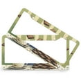 thumbnail image 2 of 2 Pack Elderly Woman with Coffee License Plate Cover Dark Chocolate Healty Foods Licenses Plates Frames Front Licenses Plate Covers Car Tag Frame Metal 2 Holes for Women Men US Vehicles, 2 of 6