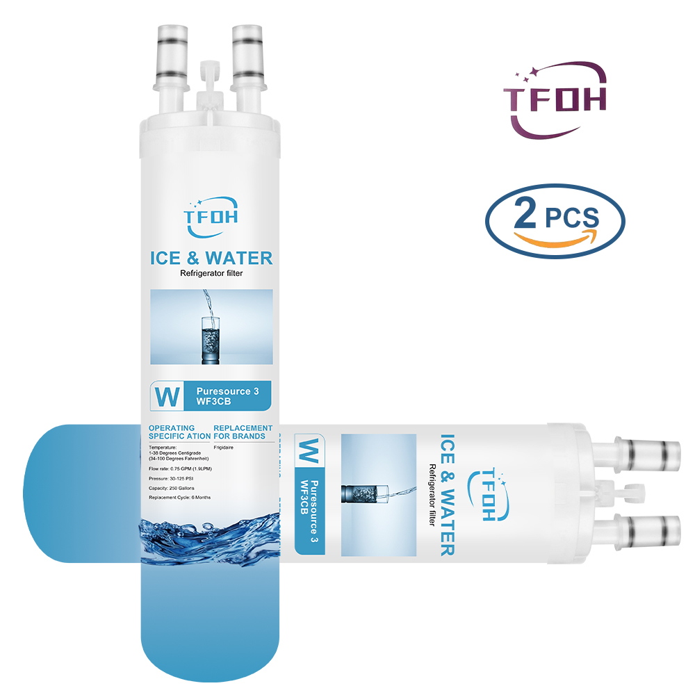 For Frigidare WF3CB Puresource3 Refrigerator Water Filter , White