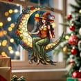 thumbnail image 4 of Diceymbol Fairy Acrylic Hanging Ornament with Double-Sided Sparkle, 7.8 Inches, 1 Piece, 4 of 5