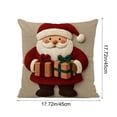 thumbnail image 5 of Under $5 Christmas Throw Pillow Covers 18x18" Christmas Pillow Cover Holiday Decoration Christmas Gifts, 5 of 7