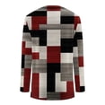thumbnail image 2 of Womens Long Sleeve T Shirts, Womens Graphic T Shirts Crewneck T Shirts For Women Casual Long Sleeve Tops For Women Fall Geometric Graphic Crewneck Loose T Shirts One Side Layered (Gray,Medium), 2 of 5