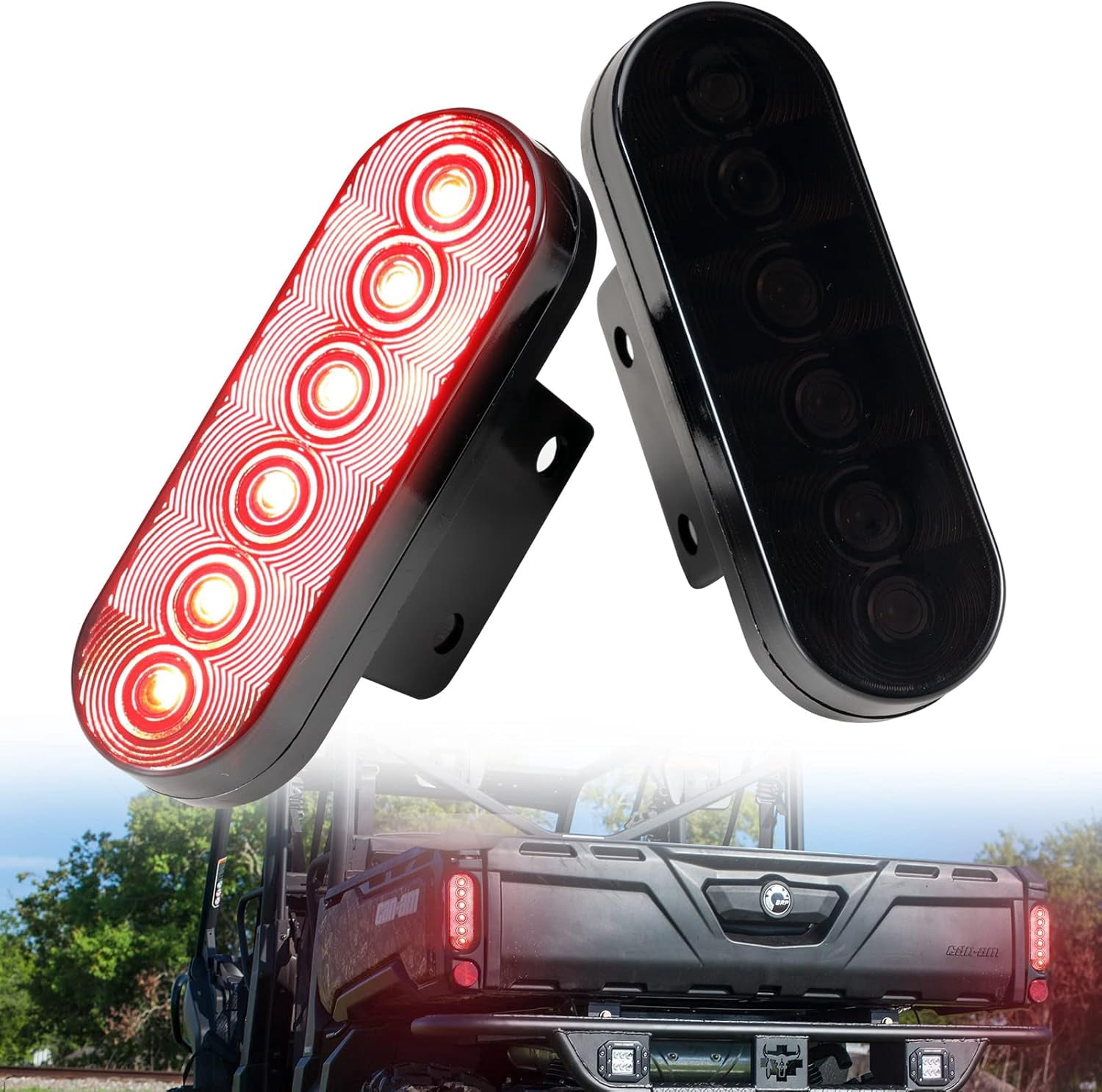Defender Rear Stop Light A & UTV PRO Defender LED Tail Light Kit, Rear Brake Taillights Assembly ...