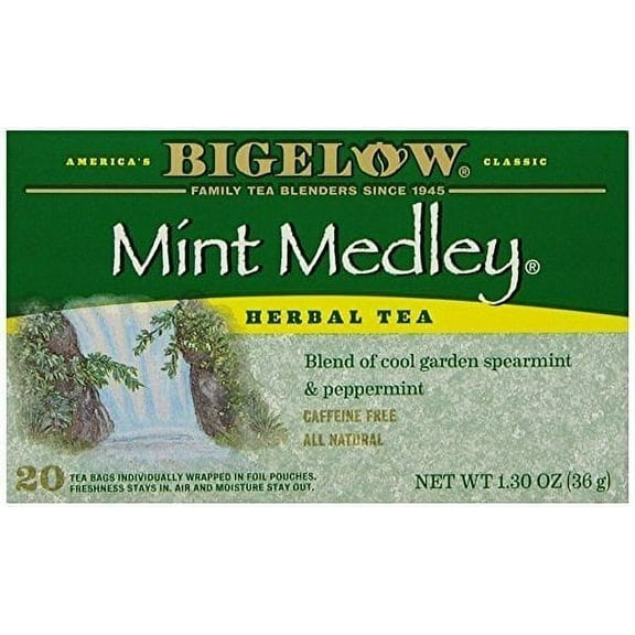 Bigelow, Mint Medley Herbal Tea, 20 Count