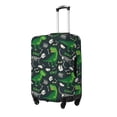 thumbnail image 2 of Easygdp Dinosaur and Bone Print Elastic and Washable Suitcase Protective Cover with Hidden Zipper Fits 18-32 inch Luggage -Small, 2 of 9