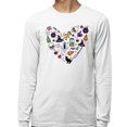 thumbnail image 2 of Halloween Heart Long Sleeve Shirt Unisex Large White, 2 of 5