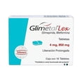 thumbnail image 1 of Glimetal LEX Glimepirida 4 mg Metformina 850 mg 16 tabletas, 1 of 4
