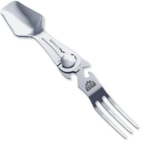 Chowlite - Mealtime Multitool with Folding/Locking Fork Spoon Can Opener Screwdriver - 100% Stainless Steel - Perfect for Camping Hiking Backpacking Hunting