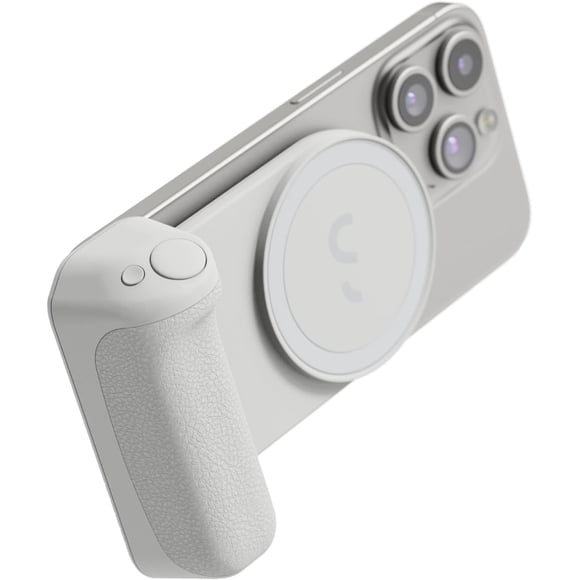 ShiftCam SnapGrip Pro - Mobile Battery Grip with Wireless Shutter Button - Magnetic Mount Snaps on to Any Phone - Built in Powerbank with Qi 2 Wirele