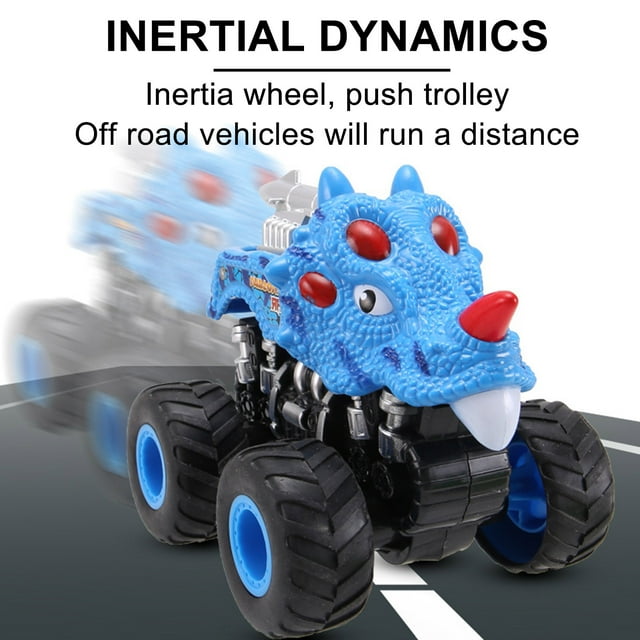 Coche de juguete de dinosaurio para niños, vehículo utilitario deportivo inercial con tracción en las cuatro ruedas Wmkox8yii shdjk1955