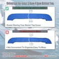 thumbnail image 3 of Funda de almacenamiento para bimini de barco Unique Bargains 600D de poliéster, color azul pacífico, ancho de 73" a 78" para 3 arcos y 4 arcos, 3 of 6