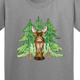 thumbnail image 4 of Inktastic Alaska Moose and Trees Youth T-Shirt, 4 of 5