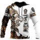 thumbnail image 3 of Sudadera con capucha de moda de otoño con diseño de león y lobo, piel de tigre blanco, estampado 3D por todas partes, para hombre, sudadera unisex con cremallera, chaqueta informal, 3 of 5