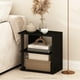thumbnail image 3 of Mesa auxiliar Furinno Romain de madera compuesta negra y espresso de 2 niveles, 3 of 6