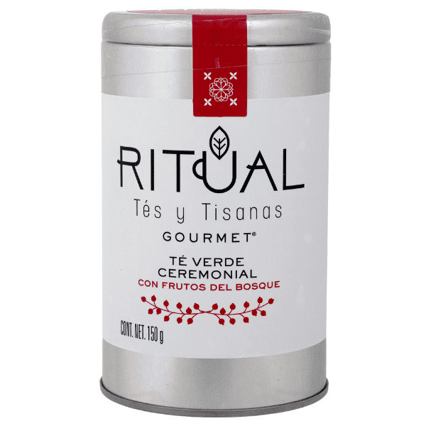 Ritual Gourmet Té verde ceremonial con frutos del bosque Lata de 150 gramos Ritual Gourmet Ritual Gourmet Té verde ceremonial con frutos del bosque