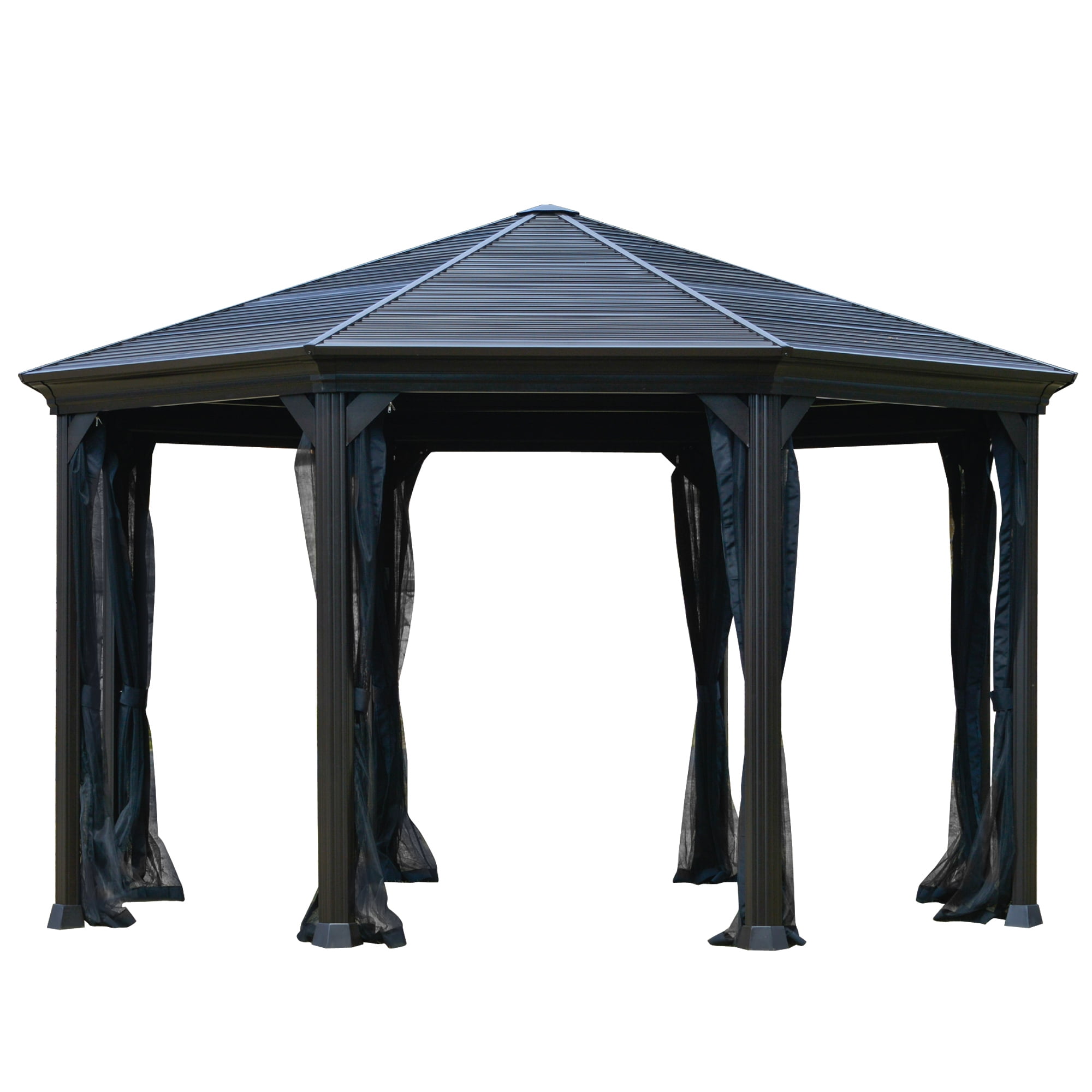 Buy Outsunny 15' x 15' Steel Octagonal Gazebo Canopy with HeavyDuty