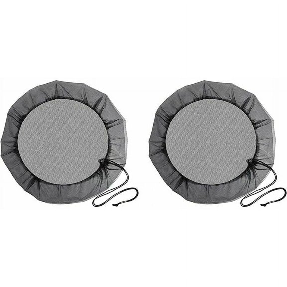 Outdoor Use Mesh Cover, Fine Netting for Debris-Free Water Collection, Reusable and Easy-Cleaning Drawstring Design for Mosquito Prevention (Diameter 95 cm)