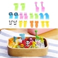 thumbnail image 1 of 10pcs Animal Fruit Fork Mini Cartoon Children Snack Cake Dessert Food Fruit Pick Toothpick Lunches Decor Random Color, 1 of 9