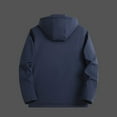 thumbnail image 6 of Blczomt Blue Jacket for Men Windbreaker Zip Up Jacket Hooded Casual Stylish Lightweight Fashion Men's Coat Clearance M, 6 of 7