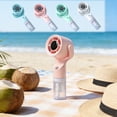 thumbnail image 1 of Rechargeable Handheld Fan, Portable Misting Device With Adjustable Head and Water Tank, for Travel and Outdoor Use, Blue, 1 of 6