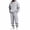 125#Light Gray, variant on Men's Full Zip Jacket Set 2 Piece Fleece Lined Hoodie and Pants Casual Lounge Wear Fall Winter Warm Outfit