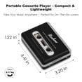 thumbnail image 3 of Reshow Reproductor de Casetes Laptop, Convertidor de Casete USB a MP3, Digitalizador de Cinta para Laptop y PC, Negro, 3 of 8