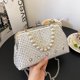 thumbnail image 3 of Bolso Noche Hombro Con Perlas para Banquete Boda Diamantes Imitación Mujer, 3 of 9