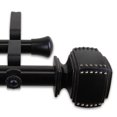 thumbnail image 2 of Central Design 100-27-992-D 1 in. Studded Double Curtain Rod with 120 to 170 in. Extension, Black, 2 of 2