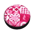 thumbnail image 3 of Multi-Size Car Tire Dust Cover Sunscreen, Corrosion, Dust And Water Keep Spare Tires Clean Hotpink Geometric Patterns_1 17 Inch, 3 of 8