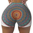 thumbnail image 2 of Fotbe Mandala Shorts Sin Costuras – Shorts Deportivos de Cintura Alta para Mujer, Elásticos para Gimnasio, Yoga, Running o Ciclismo-Small, 2 of 8