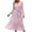 Pink, variant on JNGSA Women Dresses for Party, Womens 2023 Fall Wedding Guest Dress V Neck Long Sleeve Tie Waist Dress Long Maxi Dress