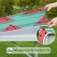 thumbnail image 6 of Tropical Watermelon Elastic Fitted Tablecloth - Square Table Cover with Snug Fit for Outdoor Picnic, Summer Party, Windproof & Washable, 6 of 6