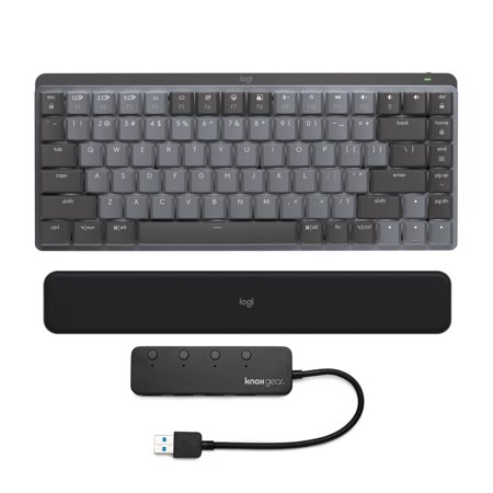 UPC: 0196271636274 | Logitech MX Mechanical Mini Keyboard (Tactile/Graphite) w/Palm Rest and USB Hub