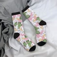 thumbnail image 5 of KLL Lilies Flowers Print Cool Socks Men's Women's Crew Socks Funny Crazy Novelty Stockings, 5 of 6