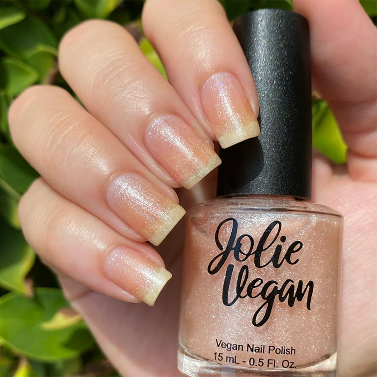 0.5 oz Vegan, Non-Toxic 15 mL - ﻿Nail Glitter Jolie Top Coat - Vegan Polish
