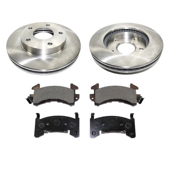 Front Brake Pad and Rotor Kit - Compatible with 1983 - 1997 Chevy S10 4WD 1984 1985 1986 1987 1988 1989 1990 1991 1992 1993 1994 1995 1996
