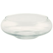 CC Home Furnishings 8" Clear Hand Blown Glass Tabletop Candle Holder