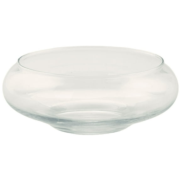 CC Home Furnishings 8" Clear Hand Blown Glass Tabletop Candle Holder