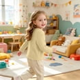 thumbnail image 4 of Besolor Newborn Girls Clothes Long Sleeve Shirts Button down V Neck Cardigan Lightweight Casual Comfy Undershirt Tops(1-2 Years,Yellow), 4 of 7