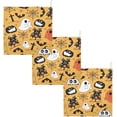 thumbnail image 6 of Coolnut 3 PCS Cute Happy Halloween Baby Muslin Washcloths, Ghost Pumpkin Bat Face Towel Burp Cloths Ultra Soft Absorbent Cotton Bath Wipes Towels for Newborn Boys Girls, 6 of 6
