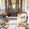 thumbnail image 2 of Fall Garden Flag 12.5x18 Double Sided for Outside Burlap, Autumn Leaves Thanksgiving Pumpkins Outdoor Seasonal Yard Flag Vintage Fall Decor 17-12, 2 of 6