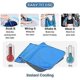 thumbnail image 3 of Cooling Towel (30*100cm), [4-Pack] Ice Towel, Microfiber Cooling Towel for Yoga, Fitness (Blue/Green/Rose/Grey), 3 of 5
