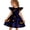 #A02-Dark Blue, variant on Abcomgle Little Girls Halloween Dresses Funny Boo Ghost Graphic Midi Dress for Girls Cute A-Line Flutter Sleeve Dresses for Girls Crewneck Fall Swing Dresses