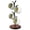 Brown Black / Round, variant on Brown Black / Flower Mug Tree Storage Rack 4 Hook Countertop Kitchen Organization